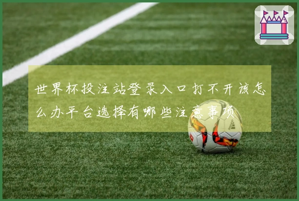 世界杯投注站登录入口打不开该怎么办平台选择有哪些注意事项